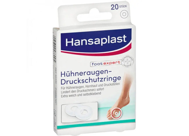 Hansaplast Corn Cushion Rings, 20 Pieces - Enhanced Comfort & Protection TK Gruppe® Grosshandel 