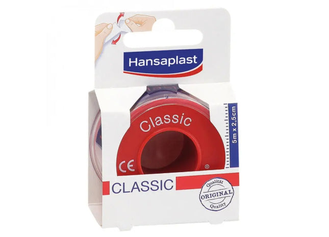 Hansaplast Fixation Plaster Tape, 5m x 2.5cm, Robust & Flexible Support TK Gruppe® Grosshandel 