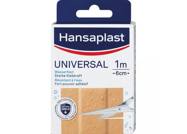 Hansaplast Universal Waterproof Bandage, 1m x 6cm, Durable All-Weather Protection TK Gruppe® Grosshandel 