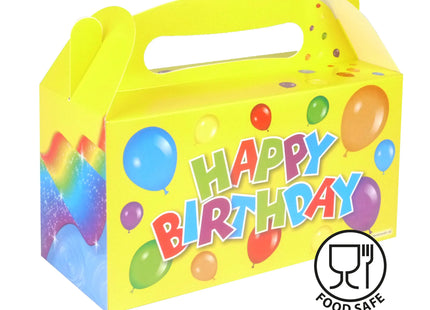 „Happy Birthday“-Lunchbox, 22,5 L x 9,5 B x 12 H cm, festlicher und langlebiger Lebensmittelbehälter TK Gruppe® Grosshandel 