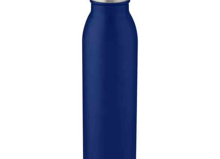 Harper 700ml Edelstahl-Sportflasche mit Metallschlaufe - Mittelblau TK Gruppe® Grosshandel 