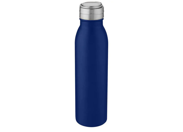 Harper 700ml Edelstahl-Sportflasche mit Metallschlaufe - Mittelblau TK Gruppe® Grosshandel 