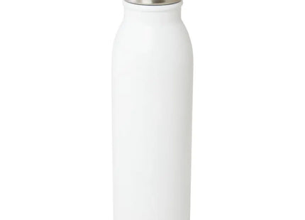 Harper 700ml RCS-zertifizierte Edelstahl-Sportflasche mit Metallschlaufe - Weiß TK Gruppe® Grosshandel 