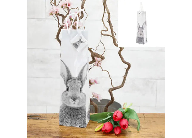 Häschen-Design Flaschentasche, 35 cm Höhe - Perfekt für Geschenke und Dekoration TK Gruppe® Grosshandel 