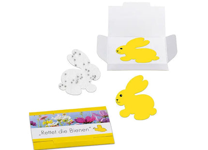 Häschen-Themen Samenpapier in Klappkarte mit Digitaldruck - Öko-Geschenk TK Gruppe® Grosshandel 