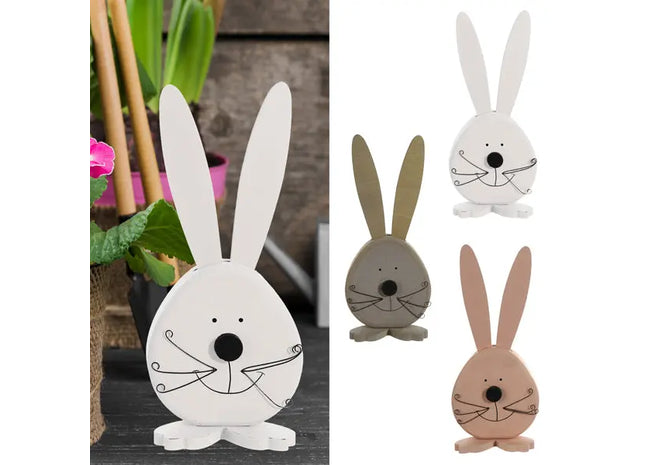 Hase Kopf, 3er-Set, groß, 26cm - Lustige und einzigartige Osterdeko TK Gruppe® Grosshandel 