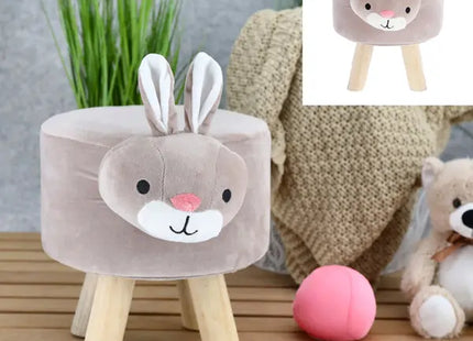 Hasenhocker, 30cm Hoch, Kinderzimmer Tierhocker, Niedliche Hase Dekoration, Sitzhocker TK Gruppe® Grosshandel 