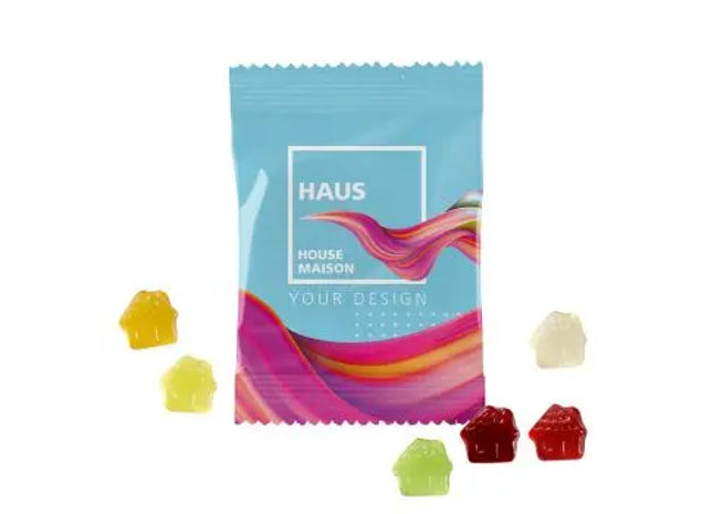 Hausförmige Fruchtgummi 10g Tüten - Süßes Zuhause TK Gruppe® Grosshandel 