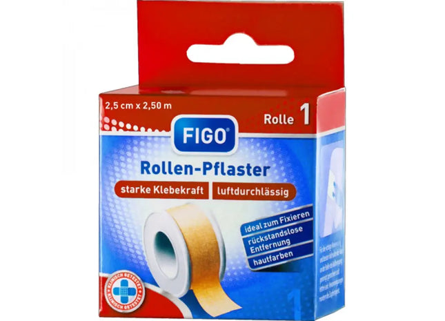 Hautfarbenes hygienisches Wundpflaster 2,5 cm x 2,5 m TK Gruppe® Grosshandel 