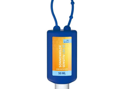 Hautschutz: Sensitive Sonnenschutzcreme, 50 ml, LSF 30, Body Label, Blau TK Gruppe® Grosshandel 