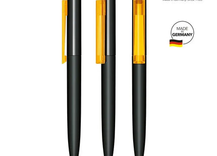 Headliner Soft Touch Drehkugelschreiber in Schwarz-Gelb - Komfortabel & Markant TK Gruppe® Grosshandel 