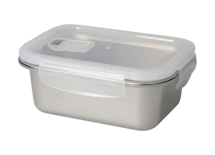 Heat Vorratsdose 700 ml, Silber-Transparent – Ideal für Küche & Büro TK Gruppe® Grosshandel 
