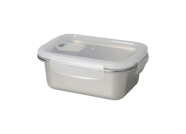 Heat Vorratsdose 700 ml, Silber-Transparent – Ideal für Küche & Büro TK Gruppe® Grosshandel 