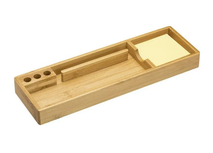 Hellbrauner RE98-VADODARA Desktop Organizer mit Haftnotizen – Büroaufbewahrung TK Gruppe® Grosshandel 