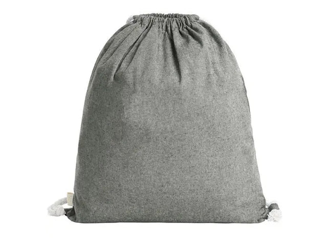 Hellgrauer Zugbeutel PLANET - Öko-freundlicher Beutel für Vielseitigen Einsatz TK Gruppe® Grosshandel 