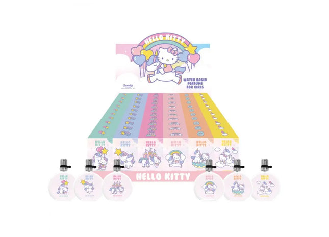 Hello Kitty Fragrance 15ml Display Unicorn 60pcs - Delightful Scent Collection for Enthusiasts TK Gruppe® Grosshandel 