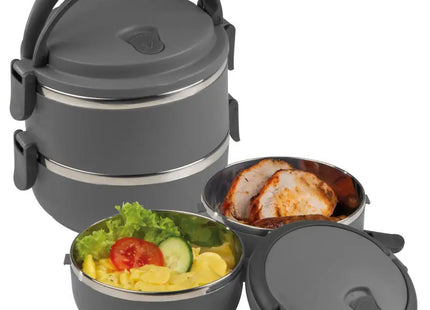 Henkelmann Home, Thermobehälter für Speisen, 1L - Elegant Anthrazit TK Gruppe® Grosshandel 