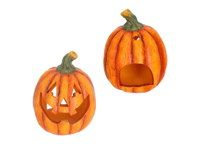 Herbstliche Atmosphäre: Kürbis Teelichthalter, Design 1, Mittelgröße (ca. 17cmH) TK Gruppe® Grosshandel 