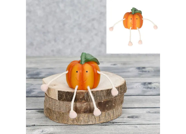 Herbstliche Kürbisfigur, Charmante Herbstdeko, 7 cm Hoch TK Gruppe® Grosshandel 