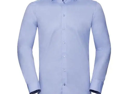Herren Langarm-Hemd, Maßgeschneidert, Herringbone mit Kontrast TK Gruppe® Grosshandel 