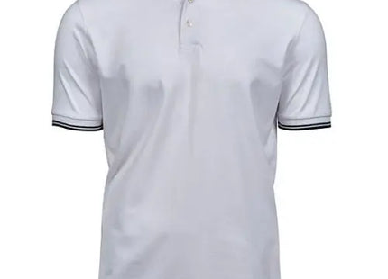 Herren Luxus Gestreiftes Stretch-Poloshirt - Eleganz in Bewegung TK Gruppe® Grosshandel 