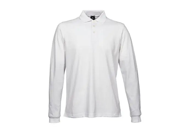 Herren Luxus Stretch Langarm-Poloshirt - Komfort und Stil TK Gruppe® Grosshandel 