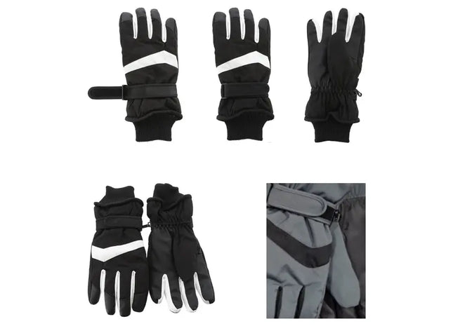 Herren Skihandschuhe, Doppelpack, Verbesserte Griffigkeit & Isolierung - 100 Zeichen TK Gruppe® Grosshandel 
