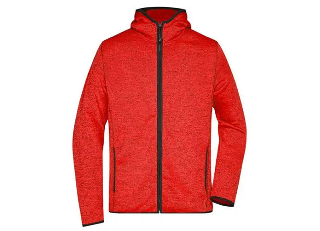 Herren Strickfleece-Kapuzenjacke – Gemütlich & Stilvoll für Freizeit und Sport TK Gruppe® Grosshandel 