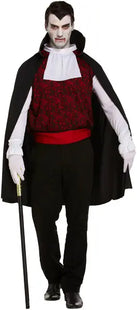 Herren Vampir Kostüm Für Erwachsene, Halloween Verkleidung, Gruseliges Outfit TK Gruppe® Grosshandel 