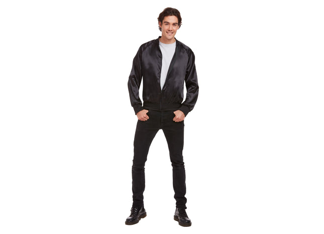 Herrenjacke Schwarz Im 50Er Jahre Stil | Elegante Vintage-Retro-Jacke für Erwachsene TK Gruppe® Grosshandel 