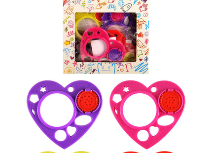 Herz-Schablonen, 4 Verschiedene Farben, Kreatives Bastelzubehör Für Kinder TK Gruppe® Grosshandel 