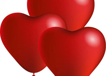 Herzförmige Luftballons, 3er-Pack, 24cm Durchmesser, Ideal für Feierlichkeiten & Deko TK Gruppe® Grosshandel 