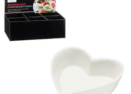 Herzförmige Servierschale, Durchmesser ca. 10,5 cm TK Gruppe® Grosshandel 