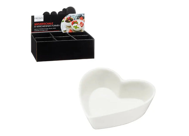 Herzförmige Servierschale, Durchmesser ca. 10,5 cm TK Gruppe® Grosshandel 