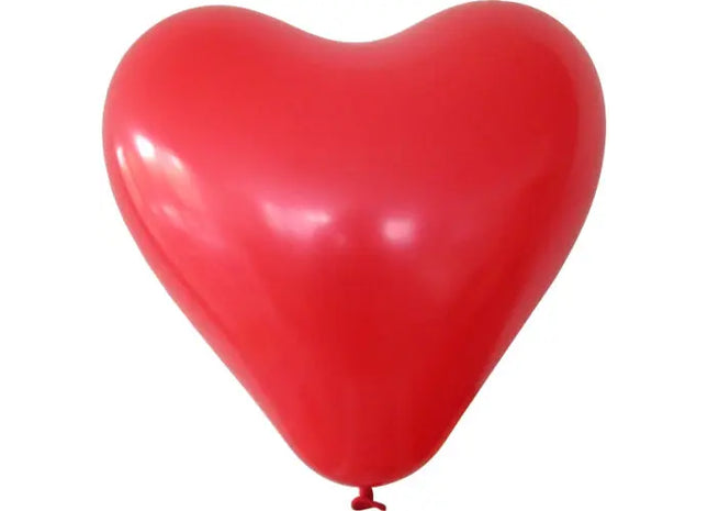 Herzförmiger Luftballon mit Siebdruck in Rot - Romantische Botschaften TK Gruppe® Grosshandel 