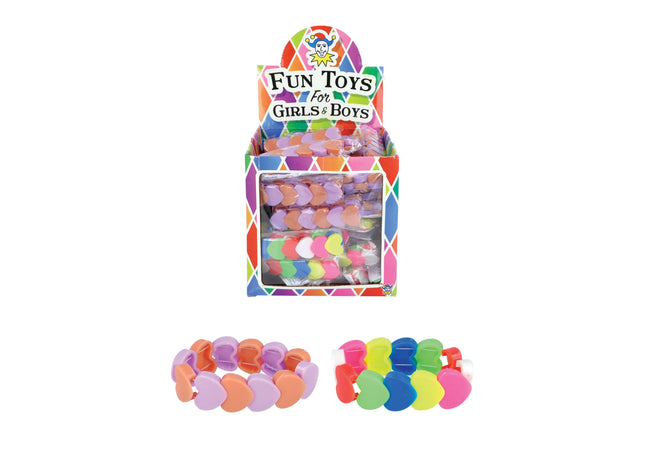 Herzförmiges Armband 5,5 cm – verschiedene Farben – romantischer Schmuck für besondere Anlässe TK Gruppe® Grosshandel 