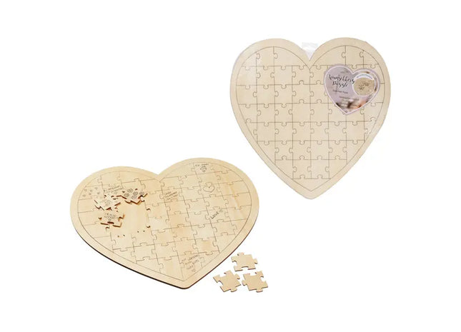 Herzförmiges Wunsch-Puzzle, Großformat 47 x 44 cm TK Gruppe® Grosshandel 