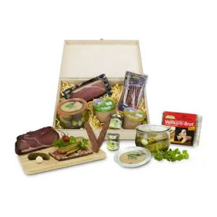 Herzhafte Schatzkiste: Genussvolle Delikatessenbox TK Gruppe® Grosshandel 