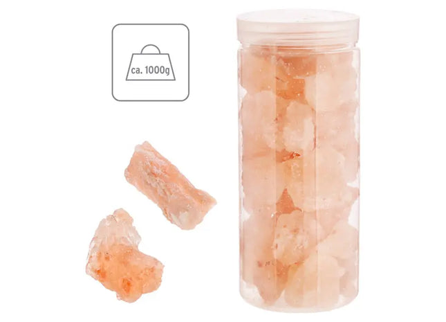 Himalaya Salzsteine 1kg, Natürliche Dekosteine für Wohlbefinden und Dekor TK Gruppe® Grosshandel 