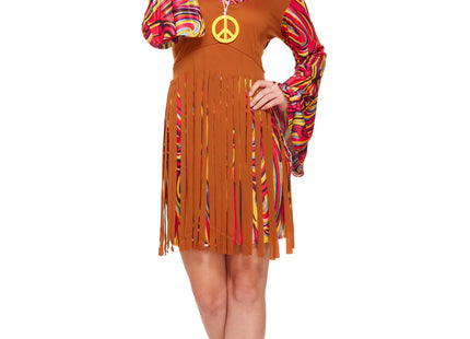 Hippie-Kostüm für Erwachsene mit Karomuster – ideal für Karneval & Themenfeste TK Gruppe® Grosshandel 