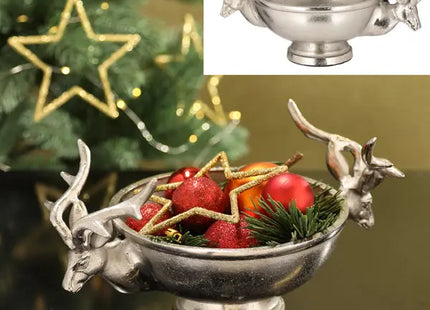 Hirschkopf Schale - Wildtier-Thematische Dekorschale, ca. 26cm Breite TK Gruppe® Grosshandel 