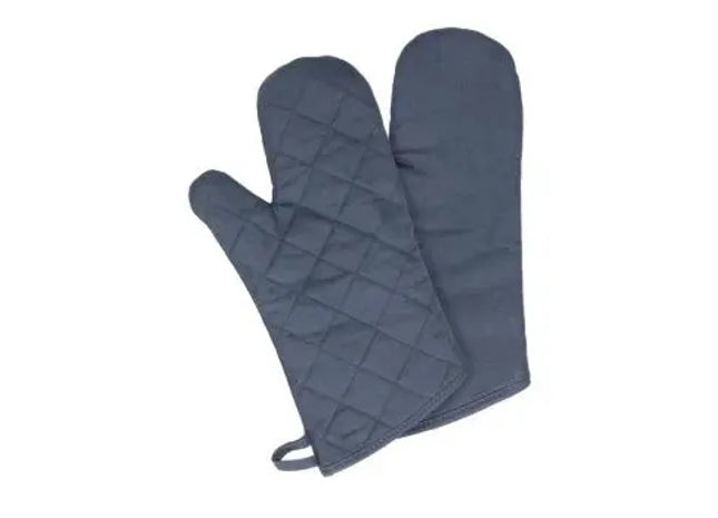 Hitzebeständige Ofenhandschuhe im 2er Set – Blau und Grau für doppelten Schutz TK Gruppe® Grosshandel 