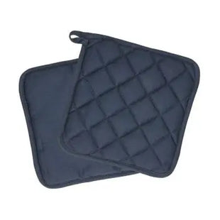 Hitzebeständiger Topflappen in Blau und Grau – Schutz und Stil in der Küche TK Gruppe® Grosshandel 
