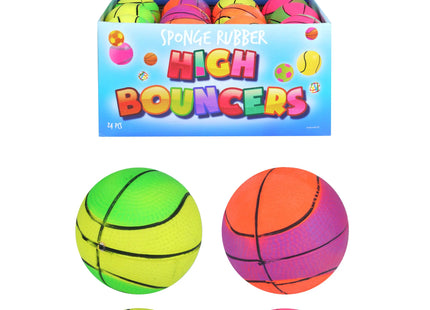 Hochsprung-Basketball 6,2 cm, 4 verschiedene Farben, robuster Mini-Basketball für Kinder TK Gruppe® Grosshandel 