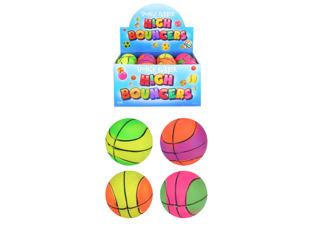 Hochsprung-Basketball 6,2 cm, 4 verschiedene Farben, robuster Mini-Basketball für Kinder TK Gruppe® Grosshandel 