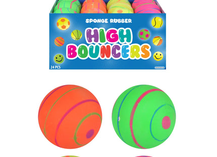 Hochsprung-Gummiball 6,2 cm, 4 verschiedene Farben, robuster Spielball für Kinder TK Gruppe® Grosshandel 