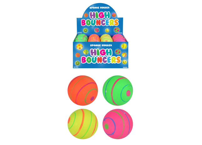 Hochsprung-Gummiball 6,2 cm, 4 verschiedene Farben, robuster Spielball für Kinder TK Gruppe® Grosshandel 