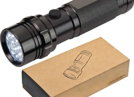 Hochwertige Taschenlampe mit 14 LEDs in eleganter Box - Schwarz, langlebig und leistungsstark TK Gruppe® Grosshandel 