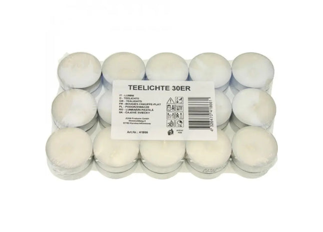 Hochwertige Teelichter, 30er Block, Lange Brenndauer TK Gruppe® Grosshandel 