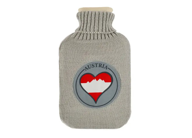 Hochwertige Wärmflasche Austria, 1500 ml - Langlebig, Zuverlässig und Komfortabel TK Gruppe® Grosshandel 